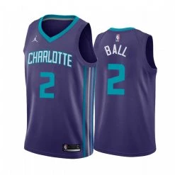 Fan Gear Nation Mens Charlotte Hornets LaMelo Ball Statement Jersey Purple