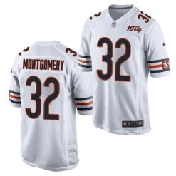 Fan Gear Nation Mens Chicago Bears David Montgomery Game Vapor Jersey White