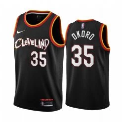 Fan Gear Nation Mens Cleveland Cavaliers Isaac Okoro City Jersey Black