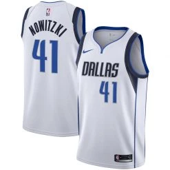 Fan Gear Nation Mens Dallas Mavericks Dirk Nowitzki Icon Jersey White