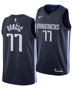 Fan Gear Nation Mens Dallas Mavericks Luka Doncic Statement Jersey Navy