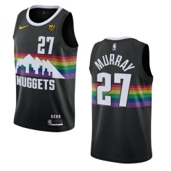 Fan Gear Nation Mens Denver Nuggets Jamal Murray City Jersey Black