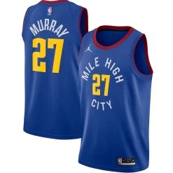 Fan Gear Nation Mens Denver Nuggets Jamal Murray Statement Jersey Blue