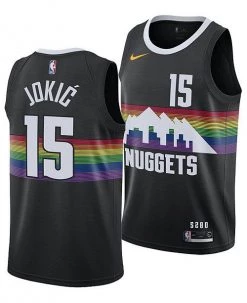 Fan Gear Nation Mens Denver Nuggets Nikola Jokic City Jersey Black
