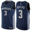 Fan Gear Nation Mens Detroit Pistons Ben Wallace City Edition Jersey Blue