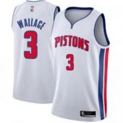 Fan Gear Nation Mens Detroit Pistons Ben Wallace Statement Jersey White