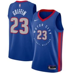Fan Gear Nation Mens Detroit Pistons Blake Griffin City Jersey Blue