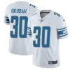 Fan Gear Nation Men's Detroit Lions Jeff Okudah Game Vapor Jersey White
