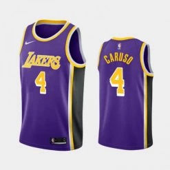 Fan Gear Nation Mens Los Angeles Lakers Alex Caruso Statement Jersey Purple