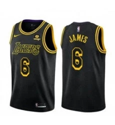 Fan Gear Nation Mens Los Angeles Lakers LeBron James #6 Jersey Black