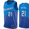 Fan Gear Nation Mens Milwaukee Bucks Jrue Holiday City Jersey Blue