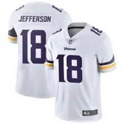 Fan Gear Nation Mens Minnesota Vikings Justin Jefferson Vapor Jersey White