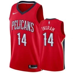 Fan Gear Nation Mens New Orleans Pelicans Brandon Ingram Statement Jersey Red