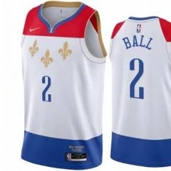 Fan Gear Nation Mens New Orleans Pelicans Lonzo Ball City Jersey White