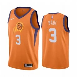 Fan Gear Nation Mens Phoenix Suns Chris Paul Statement Jersey Orange
