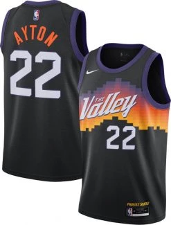 Fan Gear Nation Mens Phoenix Suns DeAndre Ayton City Jersey Black
