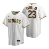 Fan Gear Nation Mens San Diego Padres Fernando Tatis Jr. White Brown Replica Home Jersey