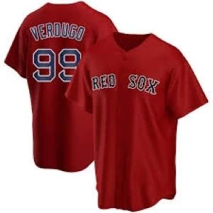 Fan Gear Nation Mens Boston Red Sox Alex Verdugo Cool Base Replica Jersey Red