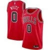 Fan Gear Nation Mens Chicago Bulls Coby White Icon Jersey Red