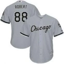 Fan Gear Nation Mens Chicago White Sox Luis Robert Cool Base Replica Jersey Grey