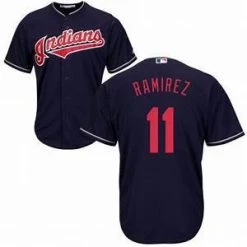 Fan Gear Nation Mens Cleveland Indians Jose Ramirez Cool Base Replica Jersey Black