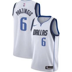 Fan Gear Nation Mens Dallas Mavericks Kristaps Porzingis Association Jersey White