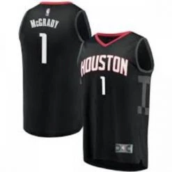 Fan Gear Nation Mens Houston Rockets Tracy McGrady Statement Jersey Black
