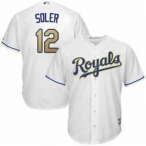 Fan Gear Nation Mens Kansas City Royals Jorge Soler Cool Base Replica Jersey White