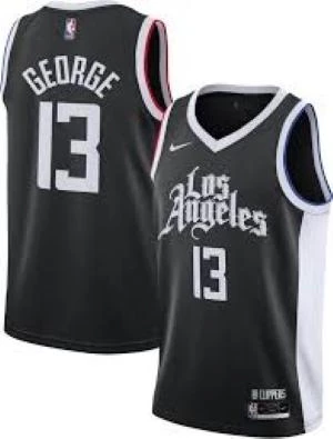 Fan Gear Nation Mens Los Angeles Clippers Paul George City Edition Jersey Black