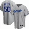 Fan Gear Nation Mens Los Angeles Dodgers Mookie Betts Cool Base Replica Jersey Grey