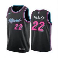 Fan Gear Nation Mens Miami Heat Jimmy Butler City Edition Jersey Black