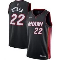 Fan Gear Nation Mens Miami Heat Jimmy Butler Icon Jersey Black