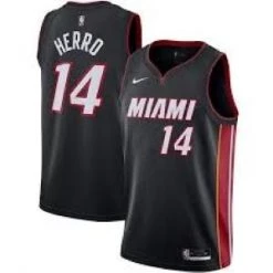 Fan Gear Nation Mens Miami Heat Tyler Herro Icon Jersey Black