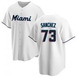 Fan Gear Nation Mens Miami Marlins Sixto Sanchez Cool Base Replica Jersey White