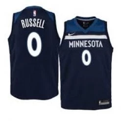 Fan Gear Nation Mens Minnesota Timberwolves D'Angelo Russell Icon Jersey Navy