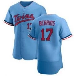 Fan Gear Nation Mens Minnesota Twins Jose Berrios Cool Base Replica Jersey Light Blue