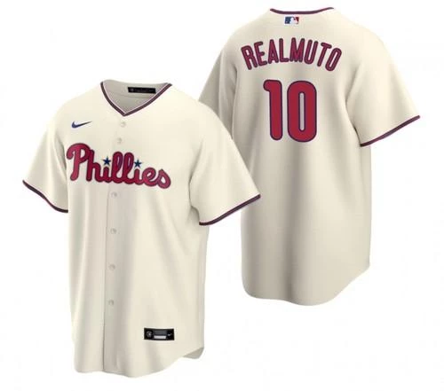 Fan Gear Nation Mens Philadelphia Phillies J.T. Realmuto Cool Base Replica Jersey Cream 3 Fan Gear Nation Mens Philadelphia Phillies J.T. Realmuto Cool Base Replica Jersey Cream