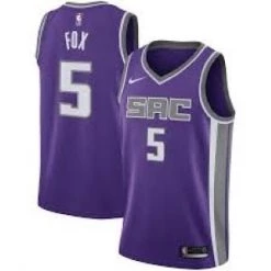 Fan Gear Nation Mens Sacramento Kings De'Aaron Fox Icon Jersey Purple