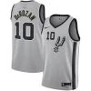 Fan Gear Nation Mens San Antonio Spurs DeMar DeRozan Statement Jersey Gray