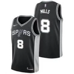 Fan Gear Nation Mens San Antonio Spurs Patty Mills Icon Jersey Black