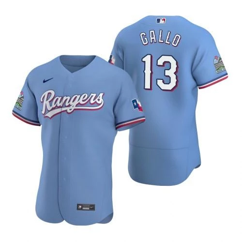 Fan Gear Nation Mens Texas Rangers Joey Gallo Cool Base Replica Jersey Light Blue 3 Fan Gear Nation Mens Texas Rangers Joey Gallo Cool Base Replica Jersey Light Blue