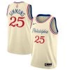 Fan Gear Nation Men's Philadelphia 76ers Ben Simmons City Edition Jersey Cream