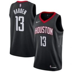 Fan Gear Nation Men's Houston Rockets James Harden Statement Edition Jersey Black