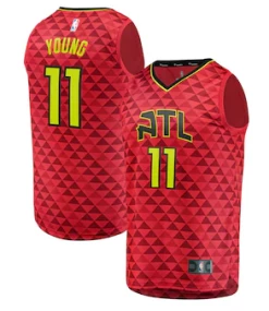 Fan Gear Nation Men's Trae Young Atlanta Hawks Fast Break Replica Jersey Red
