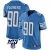 Fan Gear Nation Men's Detroit Lions Trey Flowers Game Vapor Limited Jersey Blue