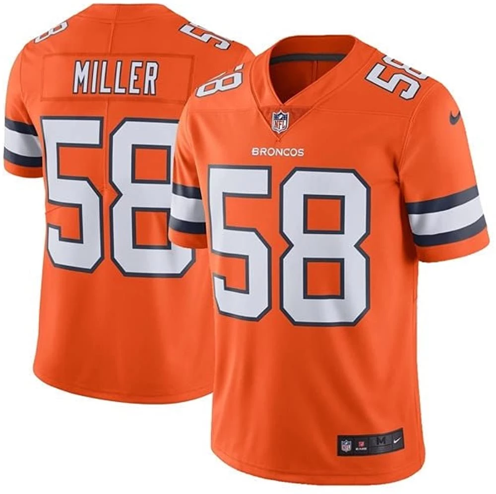Fan Gear Nation Men's Von Miller Denver Broncos Game Vapor Jersey Orange 3 Fan Gear Nation Men's Von Miller Denver Broncos Game Vapor Jersey Orange
