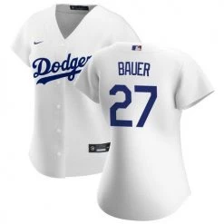 Fan Gear Nation Women's Los Angeles Dodgers Trevor Bauer Cool Base Jersey White