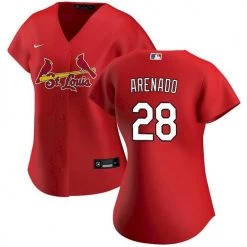 Fan Gear Nation Women's St. Louis Cardinals Nolan Arenado Jersey Cool Base Red