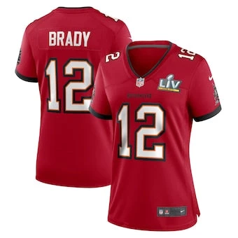 Fan Gear Nation Women's Tampa Bay Buccaneers Tom Brady Super Bowl LV Game Vapor Jersey Red 3 Fan Gear Nation Women's Tampa Bay Buccaneers Tom Brady Super Bowl LV Game Vapor Jersey Red