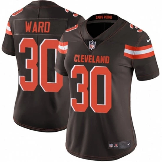 Fan Gear Nation Women's Cleveland Browns Denzel Ward Limited Player Jersey Brown 3 Fan Gear Nation Women's Cleveland Browns Denzel Ward Limited Player Jersey Brown